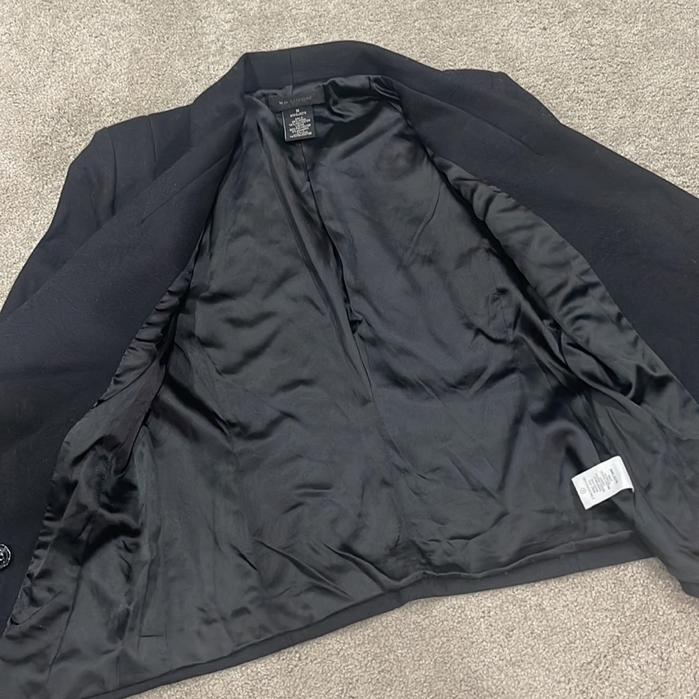 Black Double Breasted Jacket Blazer - image 2